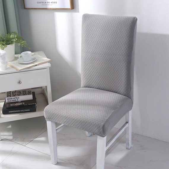 Dine Chair Slipcover Stretch Back, Dining Room Chair Seat Protector Covers