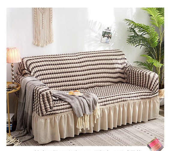 Couch Slipcover Sectional Sofa Loveseat Slip Cover L Shape Etsy