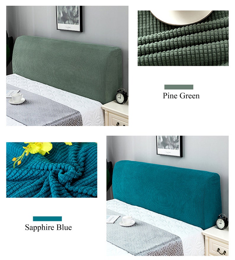 Stretch Headboard Slipcover Spandex Bedhead Slip Cover Etsy