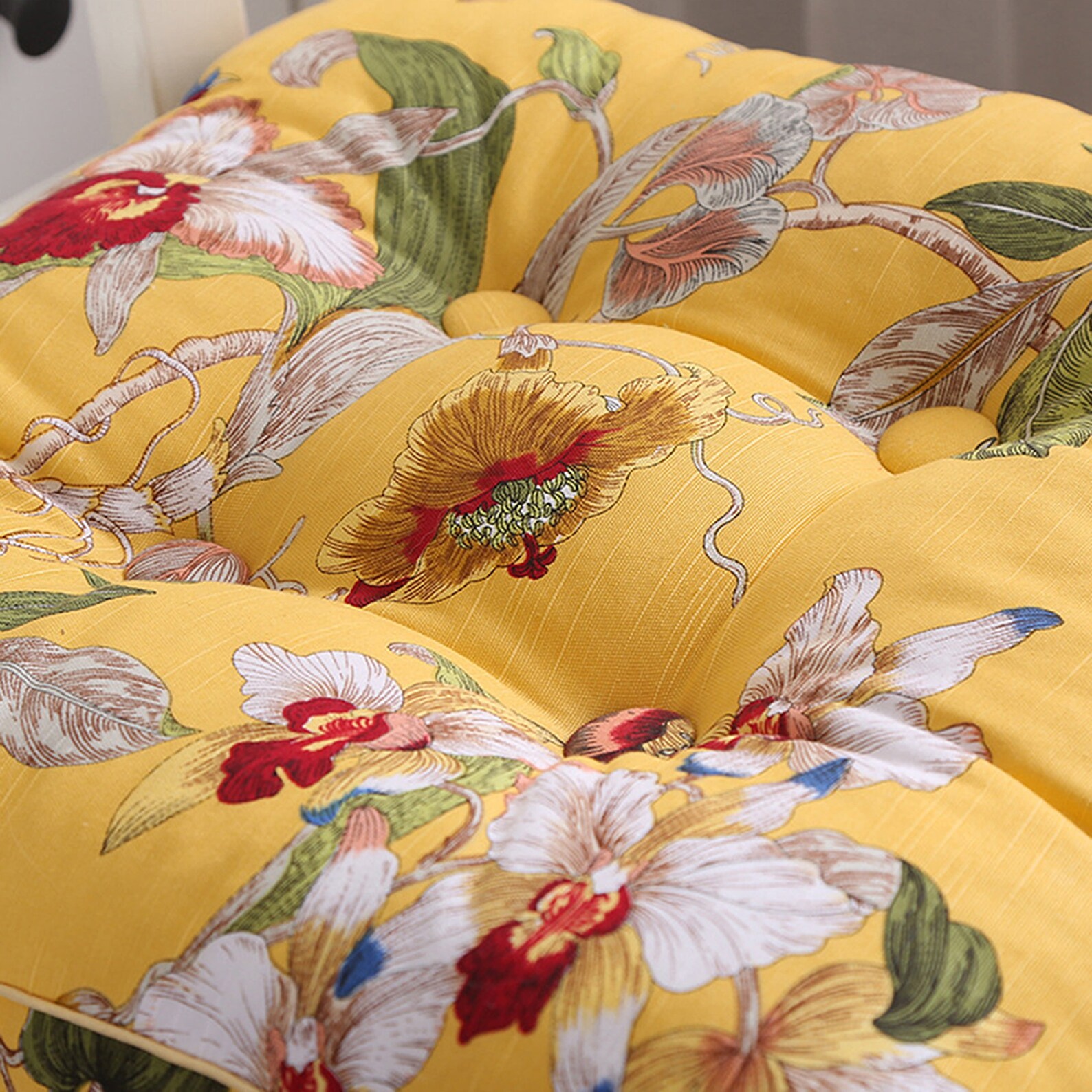 Canvas Chair Cushions Tufted Dine Kitchen Dining Seat Pads Etsy