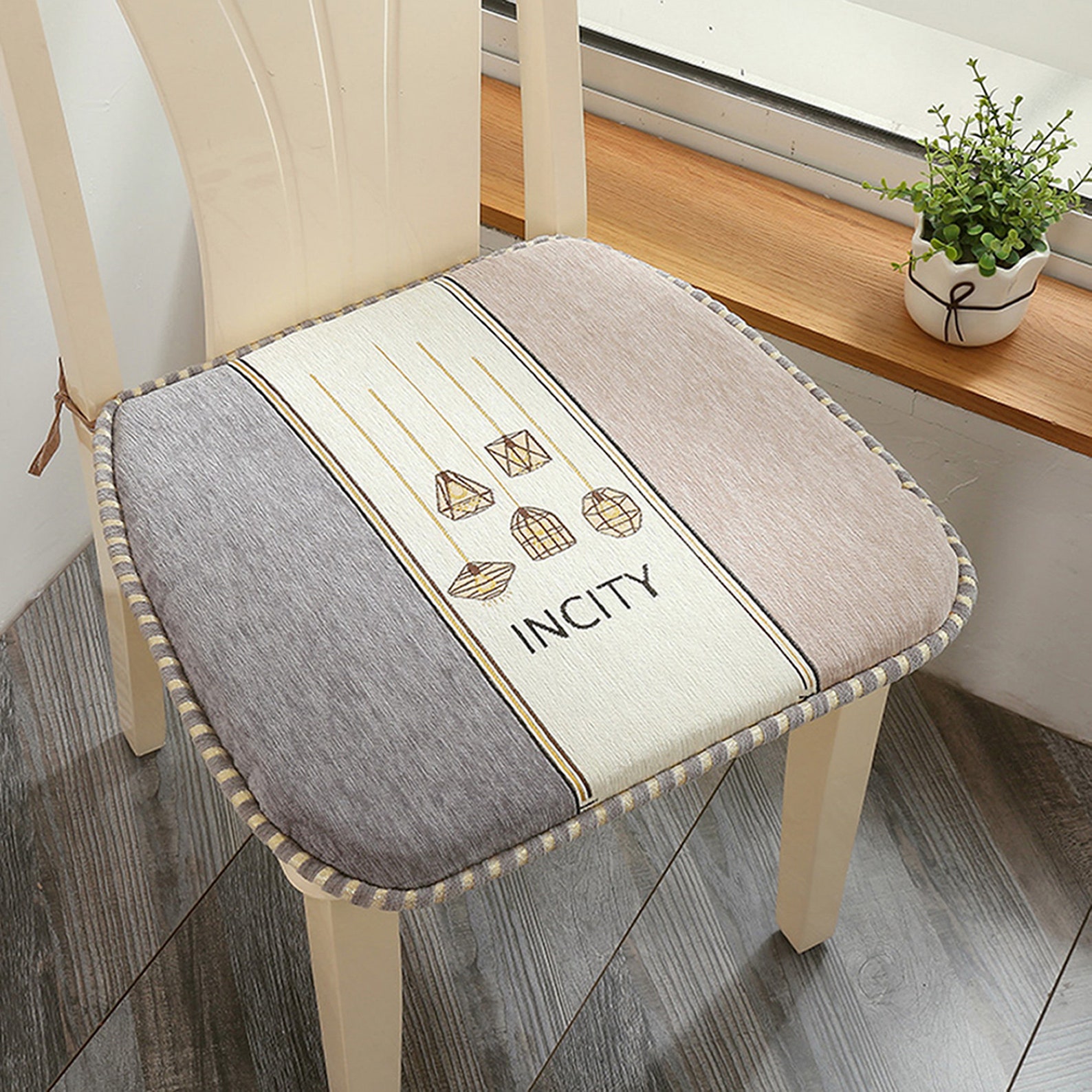 Dining Chair Cushions With Ties Dine Chair Pad Kitchen Etsy