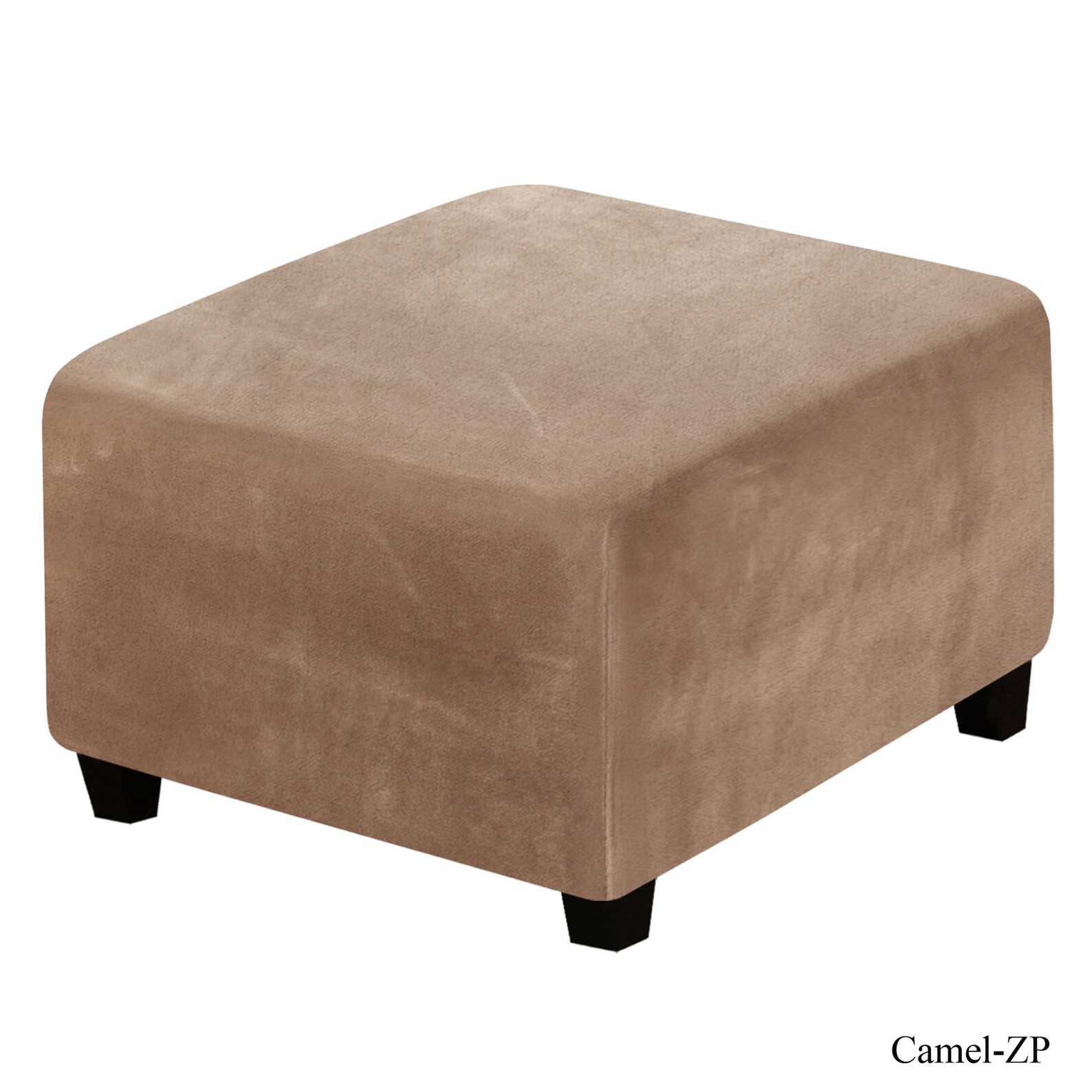 Velvet Ottoman Slipcover Cube Footstool Footrest Cocktail Etsy Canada