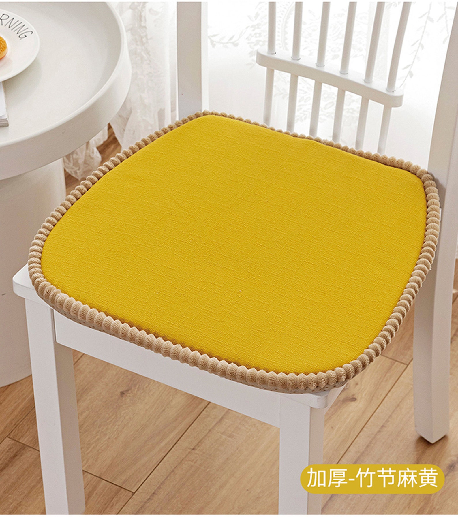 Linen Chair Pads With Ties Dine Chair Cushions Dining Etsy