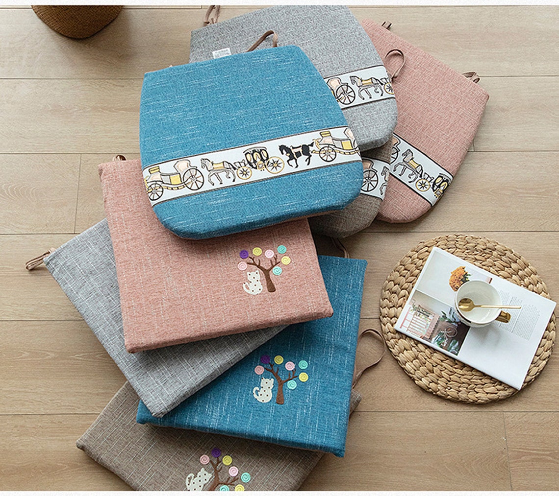 Windsor Chair Cushions w/ Ties Dine Chair Pads Kitchen Etsy