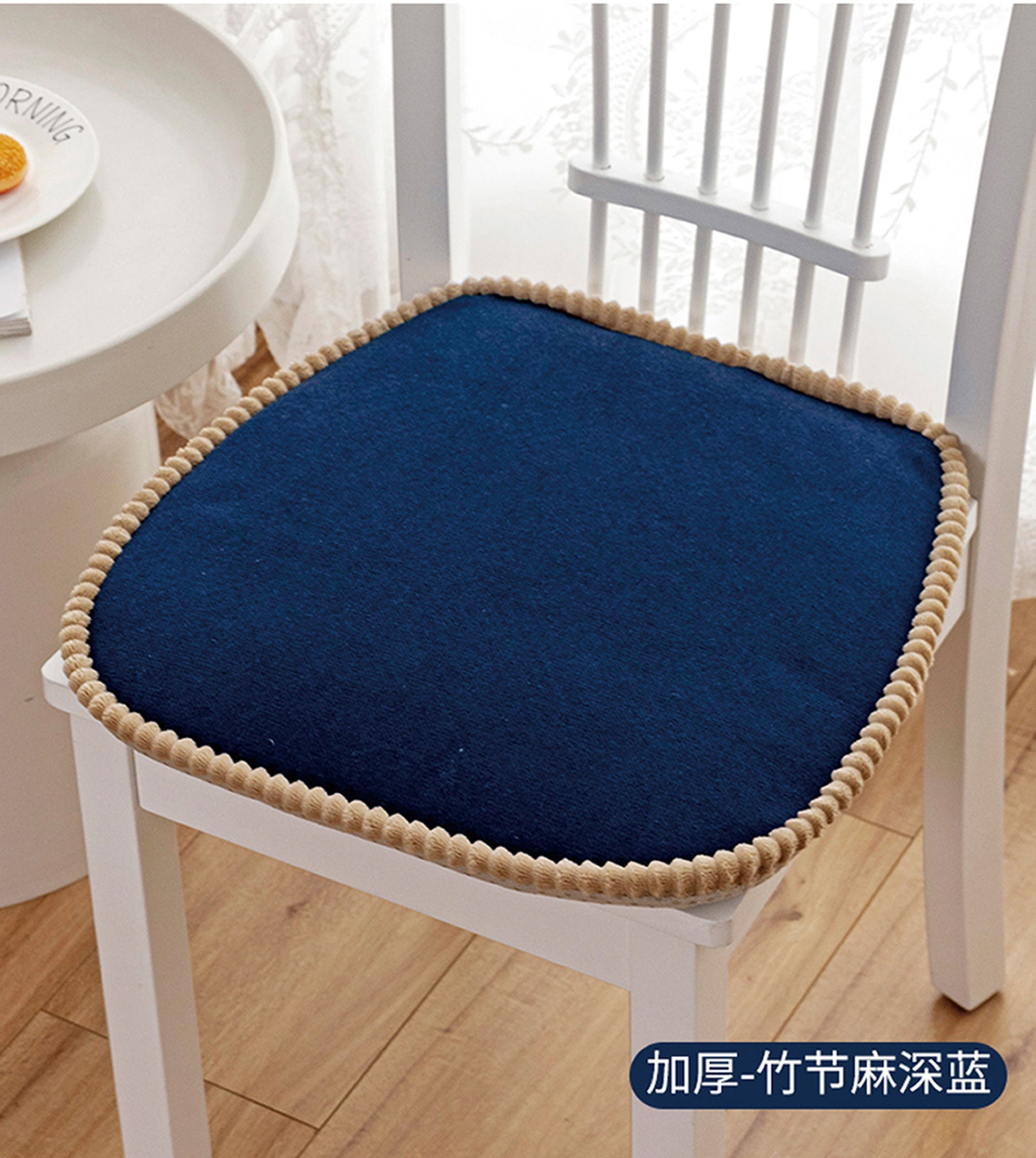 Linen Chair Pads With Ties Dine Chair Cushions Dining Etsy