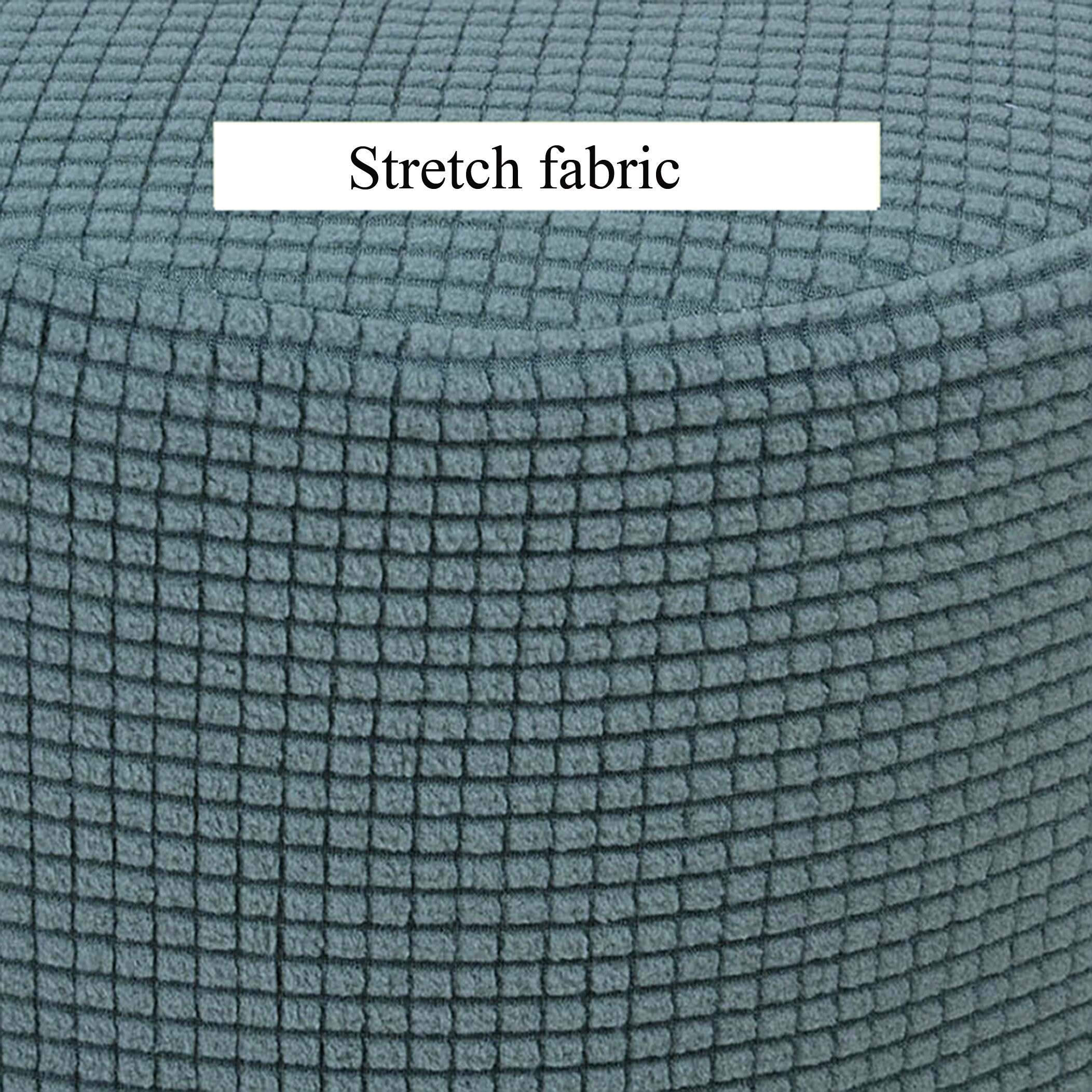 Stretch Ottoman Slipcover Pouf Cube Cover Square Round Etsy