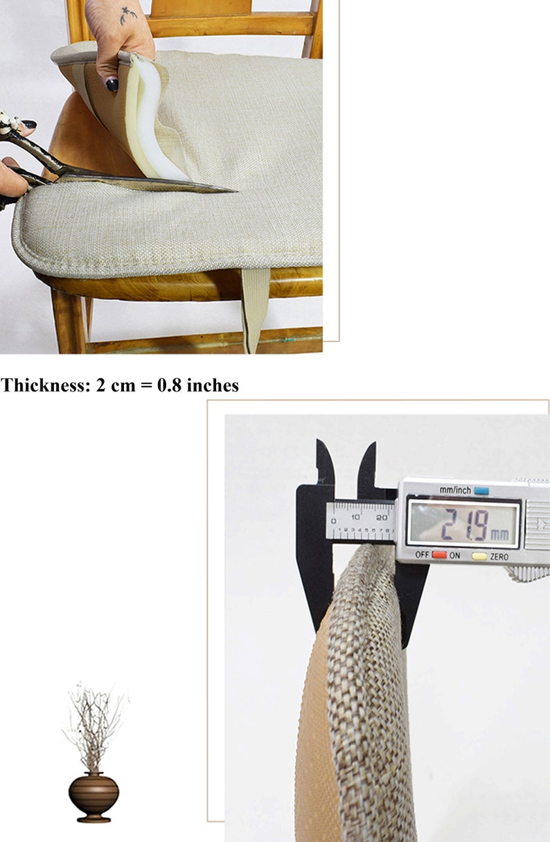 Custom Stool Chair Pads With Tie Bar Stool Kitchen Dining Etsy