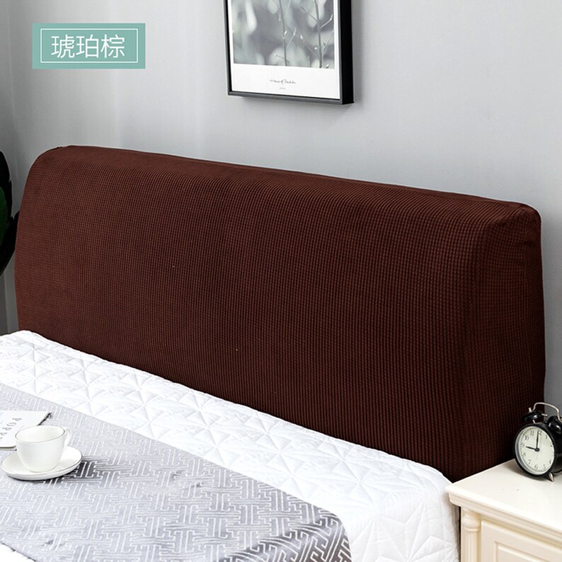 TFBH Bed Headboard Cover Stretch Headboard Slipcover For Double Queen King Size Beds Dutch Velvet Quilted Thicken Anti-collision Bed Head Cover