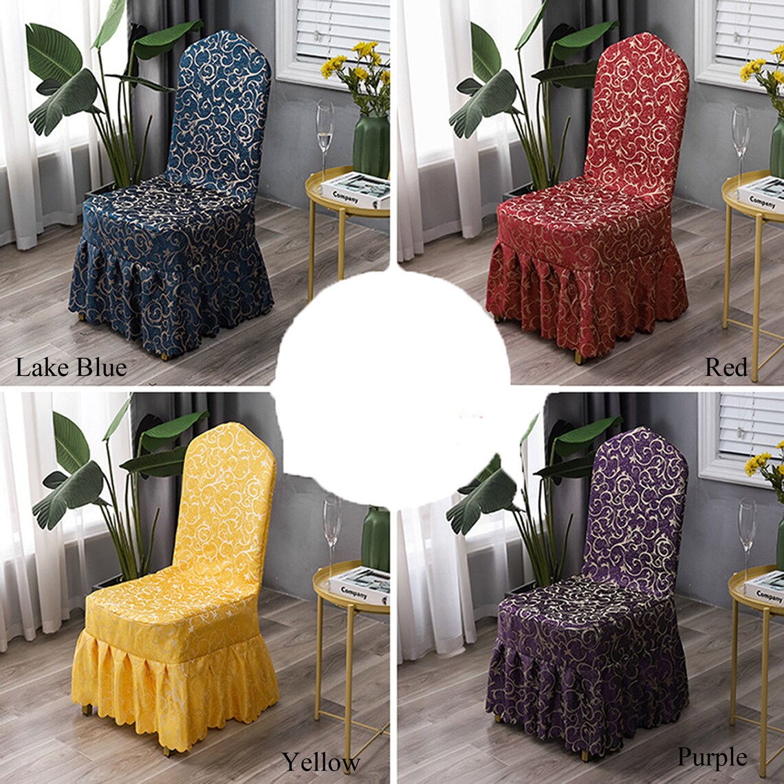 Long Chair Slipcover Box Cushion Dining Room Chair Cover Etsy