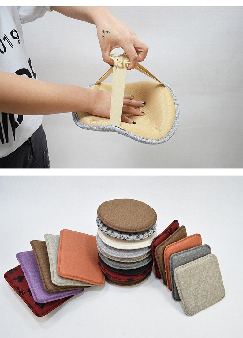 Custom Stool Chair Pads With Tie Bar Stool Kitchen Dining Etsy