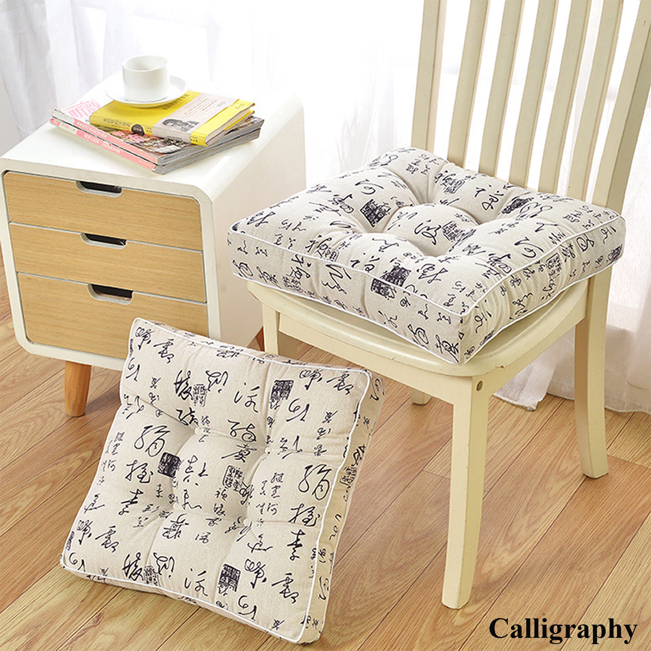 Tufted Chair Cushions Kitchen Dining Seat Pads Patio Garden Etsy UK