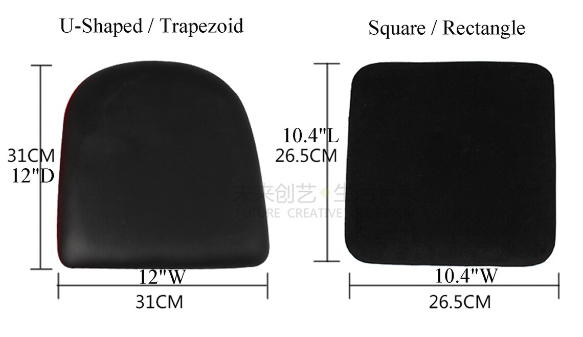 Custom Faux Leather Chair Cushions Patio Bar Stool Chair Pad Etsy