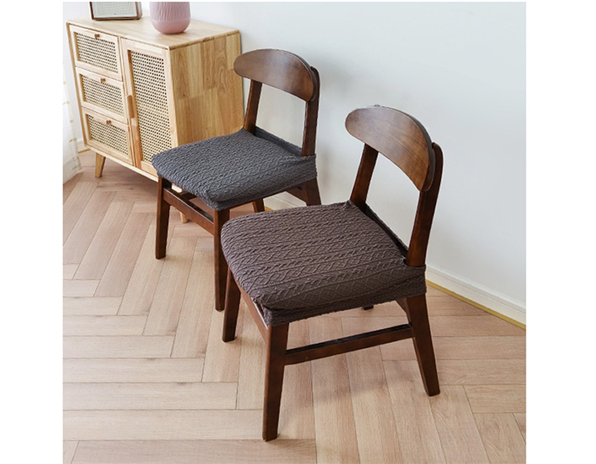 Stretch Dine Chair Seat Covers Kitchen Chair Slipcovers Etsy