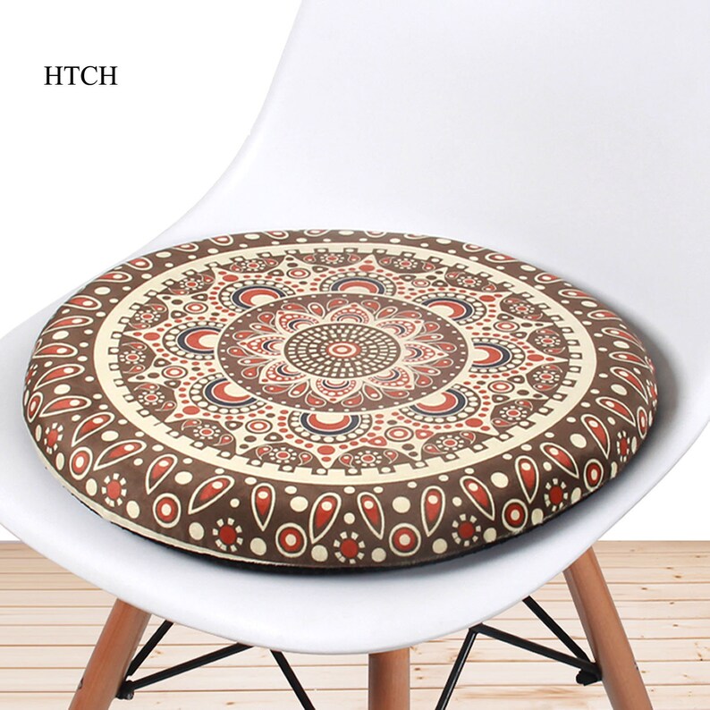 Round Chair Cushion Memory Foam Chair Pads Patio Bistro Etsy