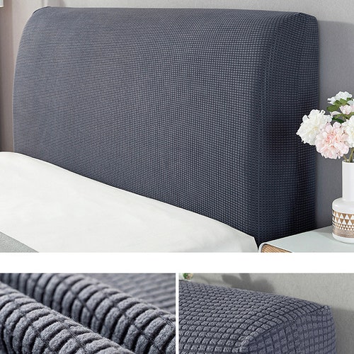 Headboard Slipcover Stretch Spandex Bedhead Slip Cover Etsy