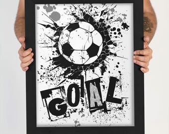 Football Poster for Boys Bedroom, Teen Room Art, Football Gift,