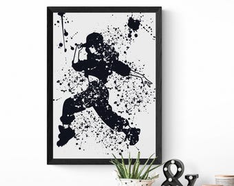 Graffiti Street Dancer Print, Teen Hip Hop Wall Art