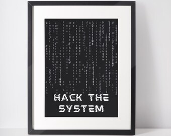 Coding Art Print: Tech Enthusiast Gamer Room Decor