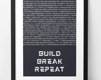 Coding Computer Wall Art: Tech Enthusiast Print, Gamer Room Decor