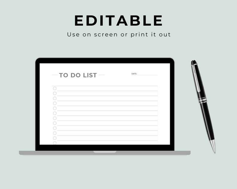 To Do List, Printable to Do List, Simple Tasks List Template ...