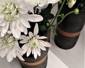 Vaso in ceramica fatto a mano, vaso fiori, vaso da interno. Ceramica italiana, ceramica fatta a mano. Vaso ceramica minimal, arredo moderno.