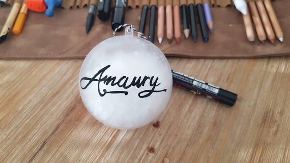 Personalised Christmas Ball With First Name Or Text Of Your Etsy