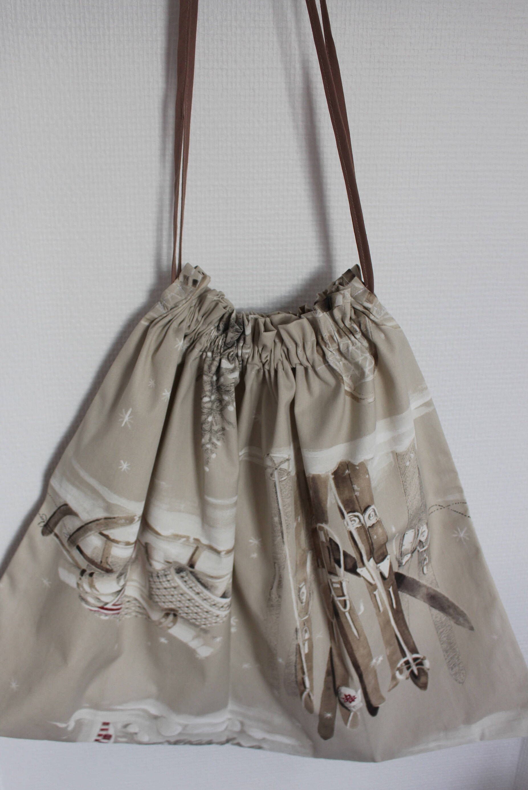 Sac Rangement Hiver Gants, Bonnets, ... Thème Ski