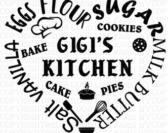 Free Free 228 Gigi&#039;s Kitchen Svg SVG PNG EPS DXF File