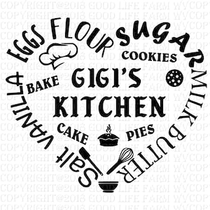 Free Free 310 Gigi's Kitchen Svg SVG PNG EPS DXF File