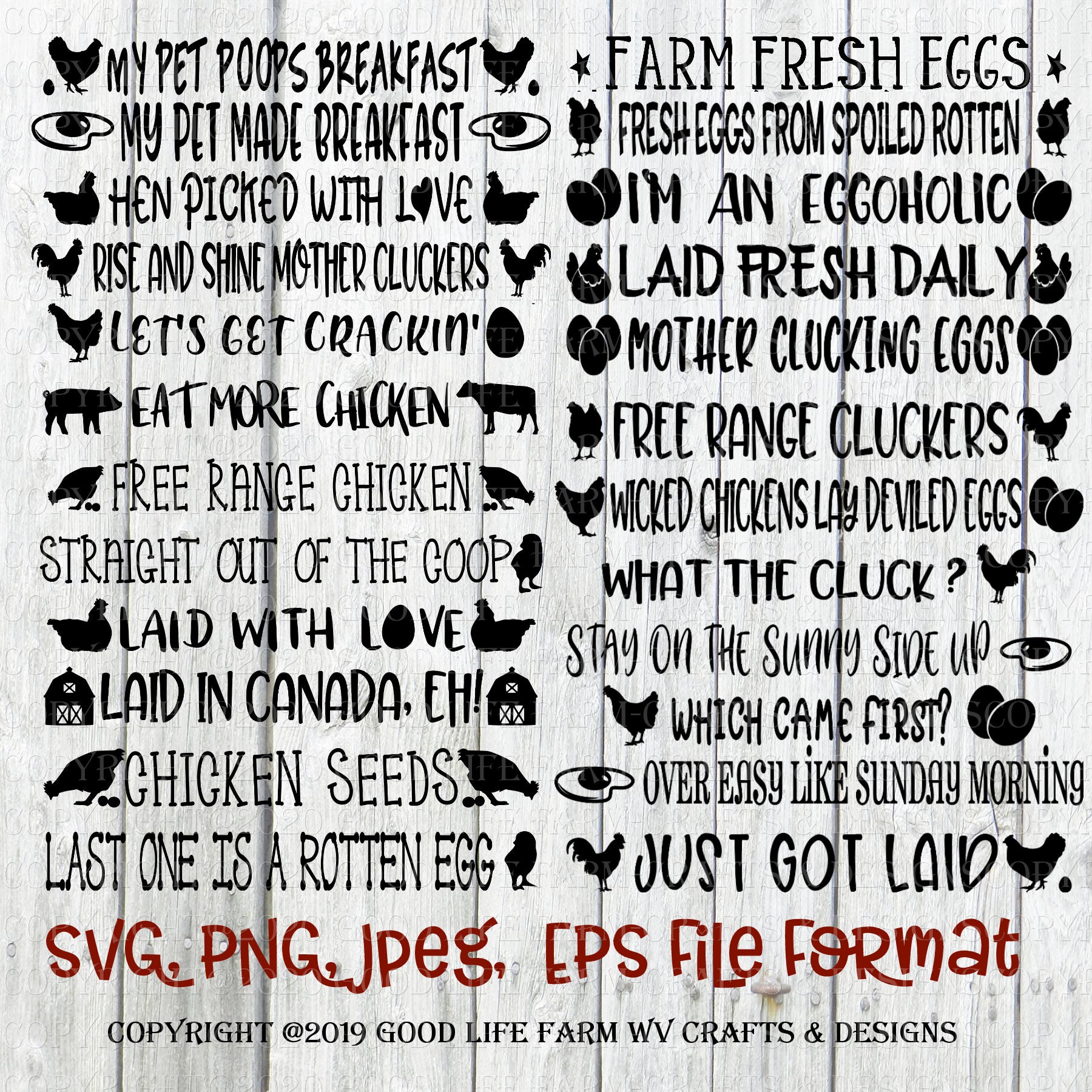 Canadian Version chicken Egg Sayingscollection of 24 Funny Etsy Canada