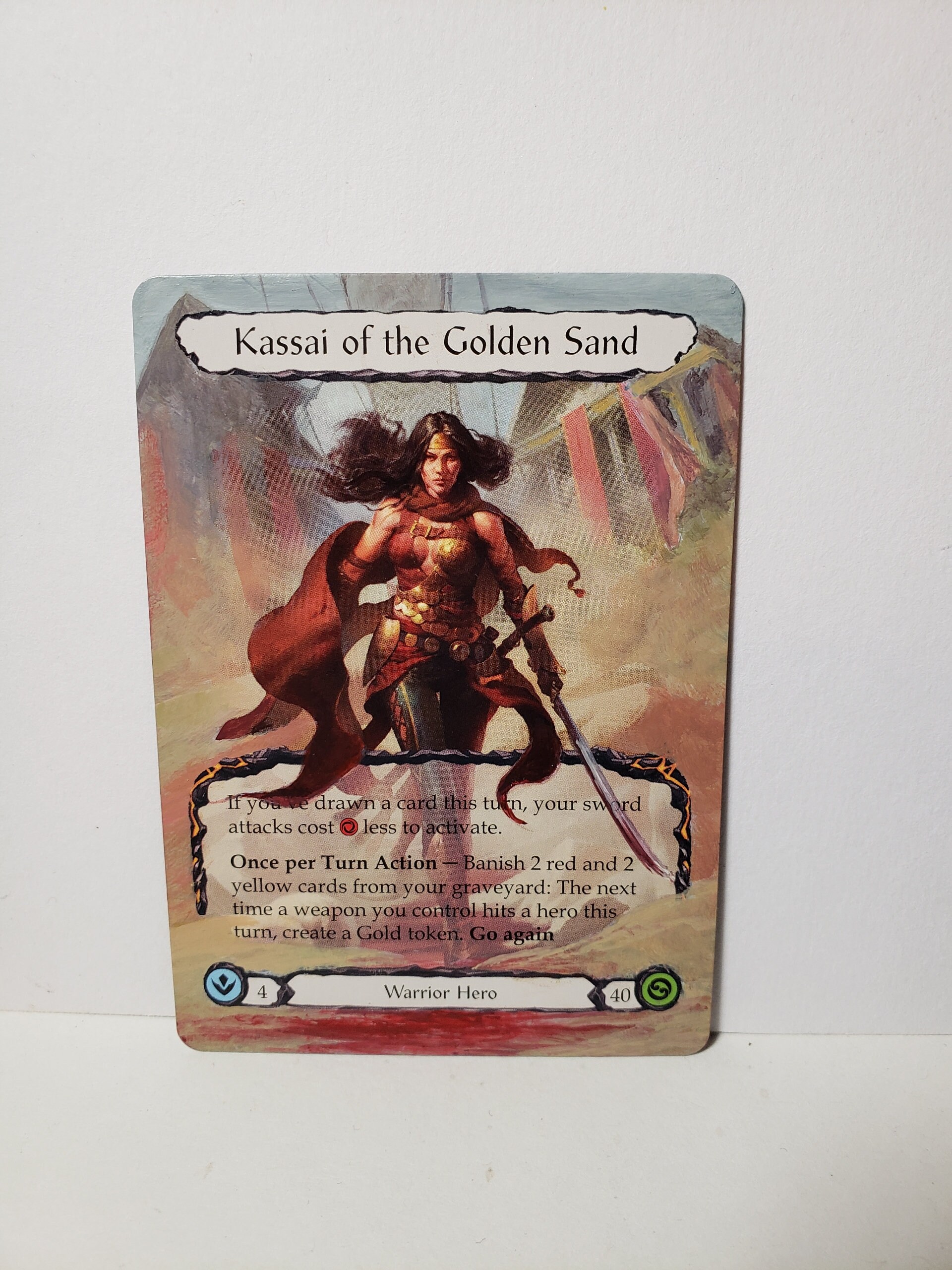 Kassai, Golden Sand 【金の砂のカッサイ】 JP】[戦士] 金の砂のカッサイ / Kassai of the Golden Sand [M