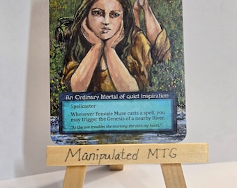 Fenvale Muse - Sorcery Contested Realm Original Art Alter - ManipulatedMTG