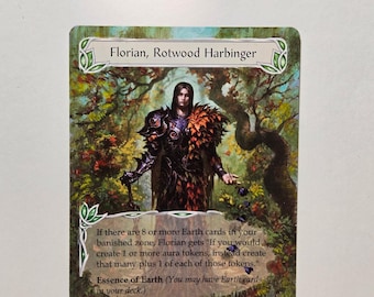 Florian, Rotwood Harbinger, Altered Card, Flesh and Blood - Etsy