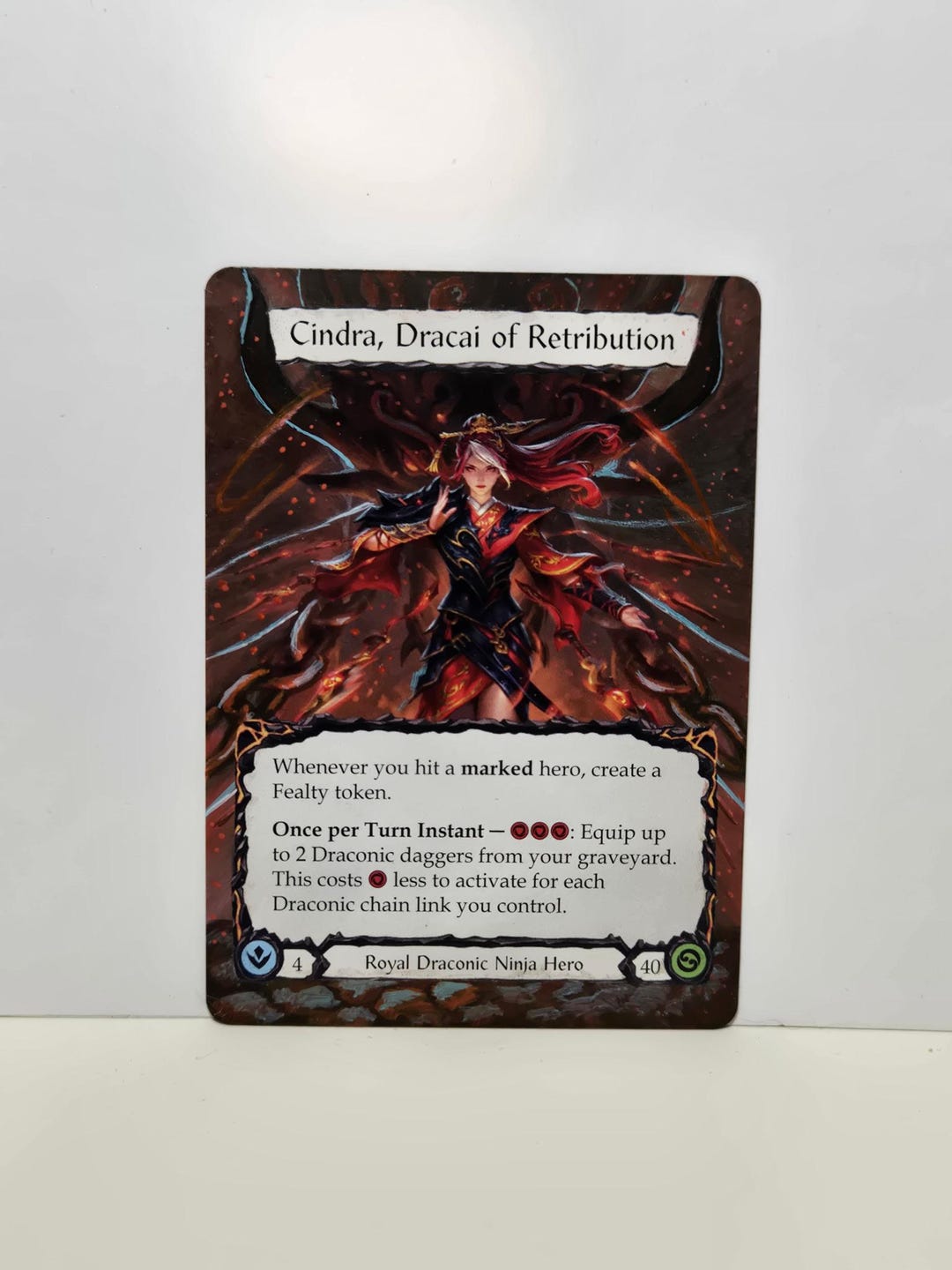 Cindra, Dracai of Retribution プロモ RF FaB cindra-dracai-of-retribution-