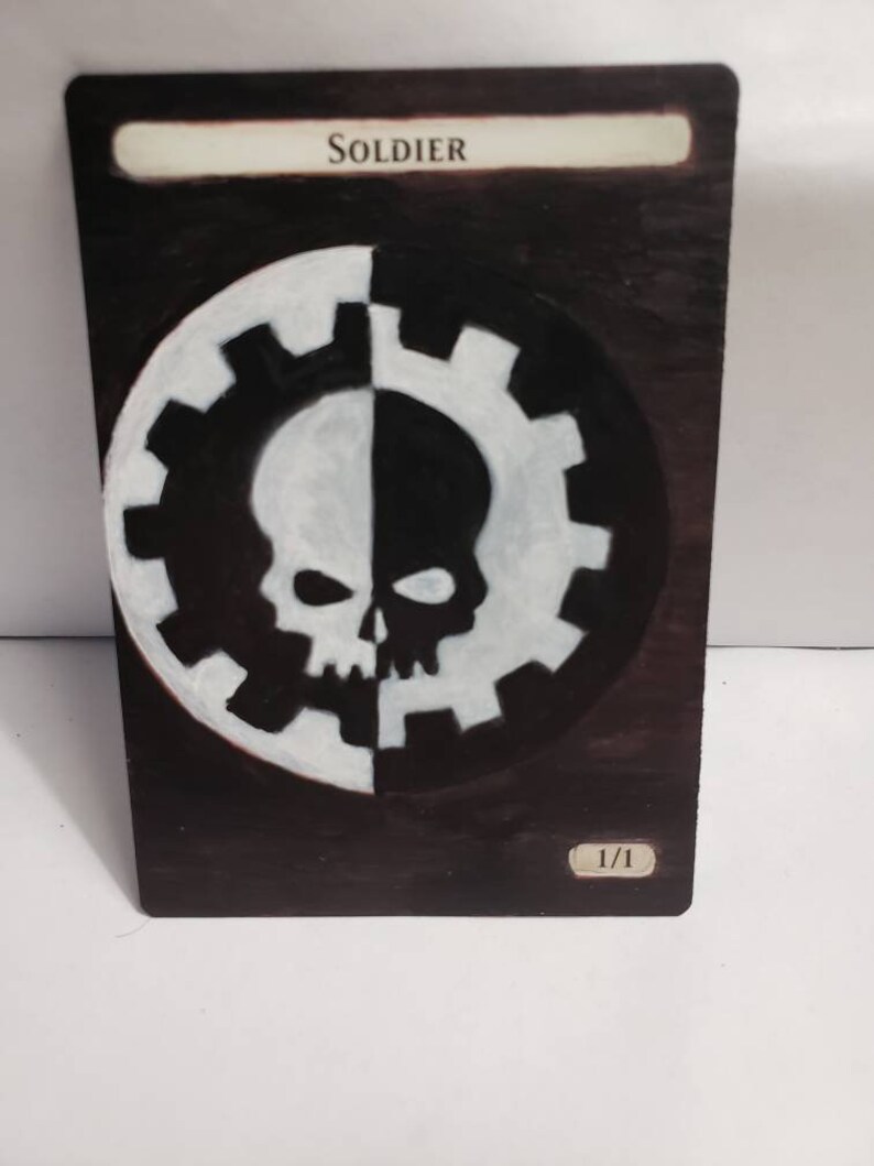 Soldier Token MTG Altered Art ManipulatedMTG Etsy