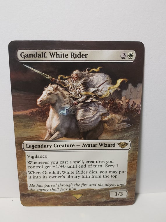 Gandalf, White Rider - MTG Altered Art - ManipulatedMTG