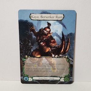 Kayo, Berserker Runt - Flesh and Blood Altered Art - ManipulatedMTG
