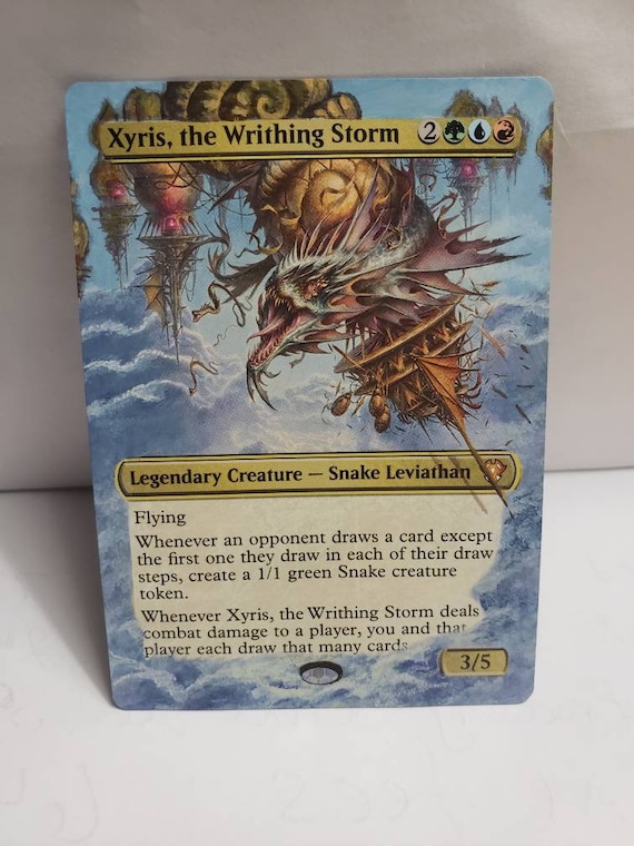 Xyris The Writhing Storm Mtg Altered Art Manipulatedmtg Etsy