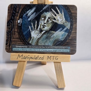 Undertow - Sorcery Contested Realm Original Art Alter - ManipulatedMTG