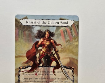 Kassai of the Golden Sand - Alter Token - Flesh and Blood TCG - Etsy