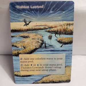 Thalakos Lowland - MTG Altered Art - ManipulatedMTG
