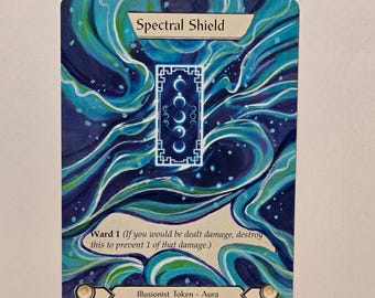 Spectral Shield - Flesh and Blood Illusionist Aura Token - Etsy