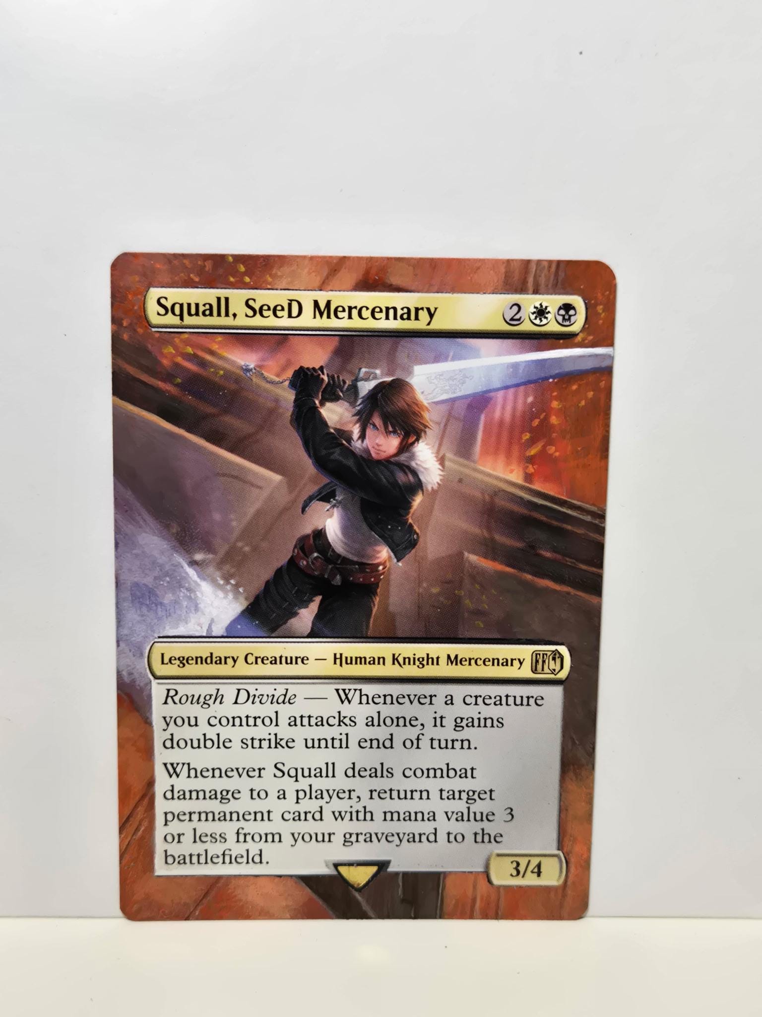 Squall, Seed Mercenary - MTG Altered Art - Manipulatedmtg - Etsy