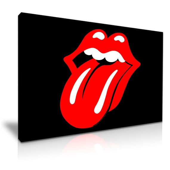 Rolling Stones Canvas Wall Art Picture Print 76cmx50cm Etsy
