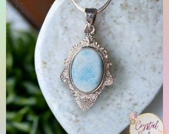 Larimar 925s Silver Pendant