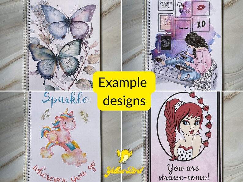 Custom Cover Spiral A5 Notebook, Design Your Own Notebook, Choose Your