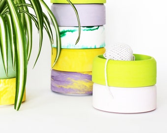 Stackable Storage Dishes - Spring Theme | Made from Jesmonite