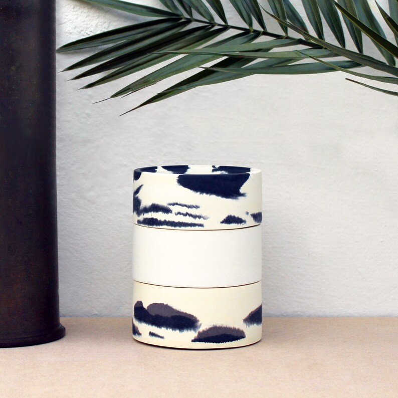 Animal Print Mini Stackable Dishes Made from Jesmonite image 2