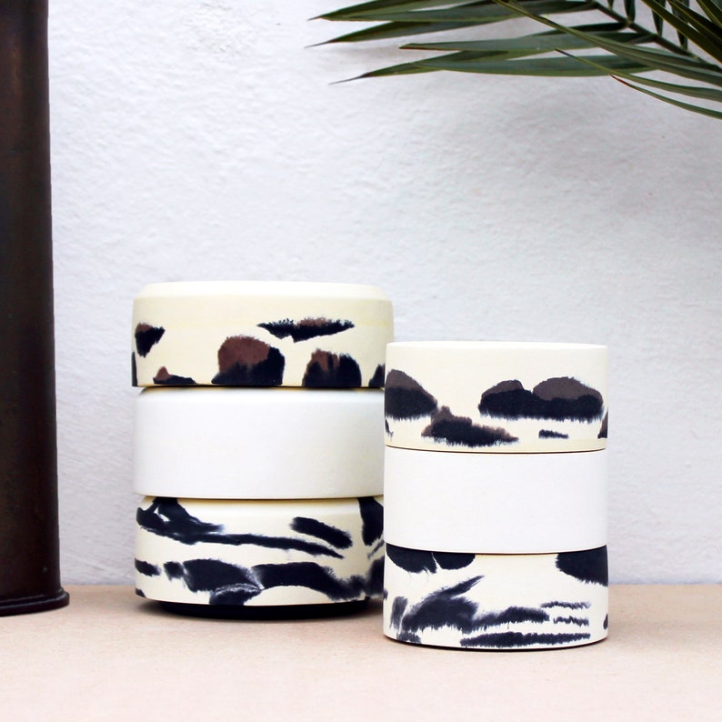 Animal Print Mini Stackable Dishes Made from Jesmonite image 5