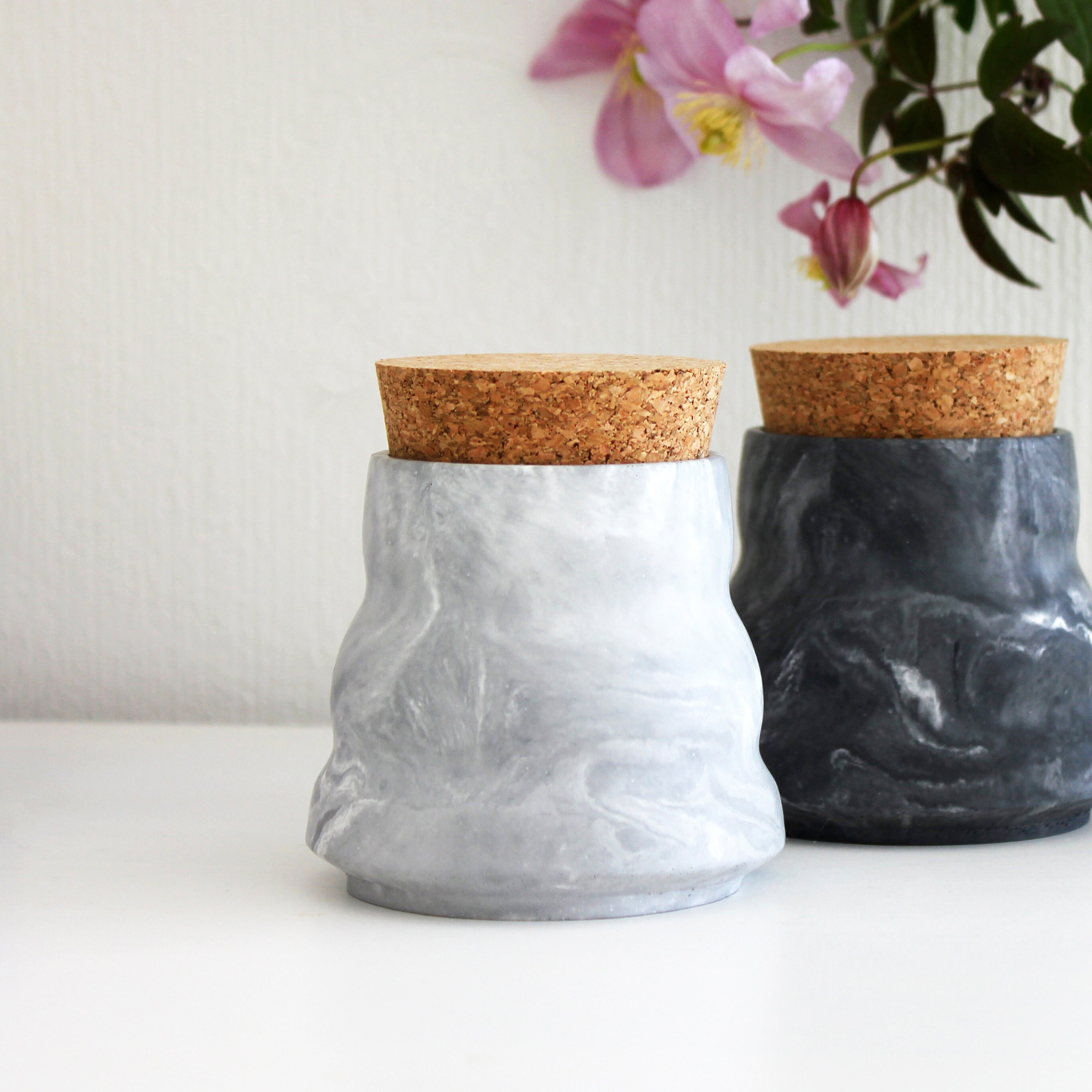 Ripple Pots | Made From Jesmonite | Pen Pot | - Etsy